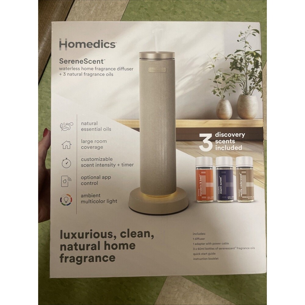 Homedics SereneScent Fragrance Diffuser 60 ml -3 Bottles SereneScent